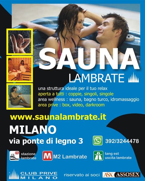 incontri milano lambrate|Sauna Lambrate